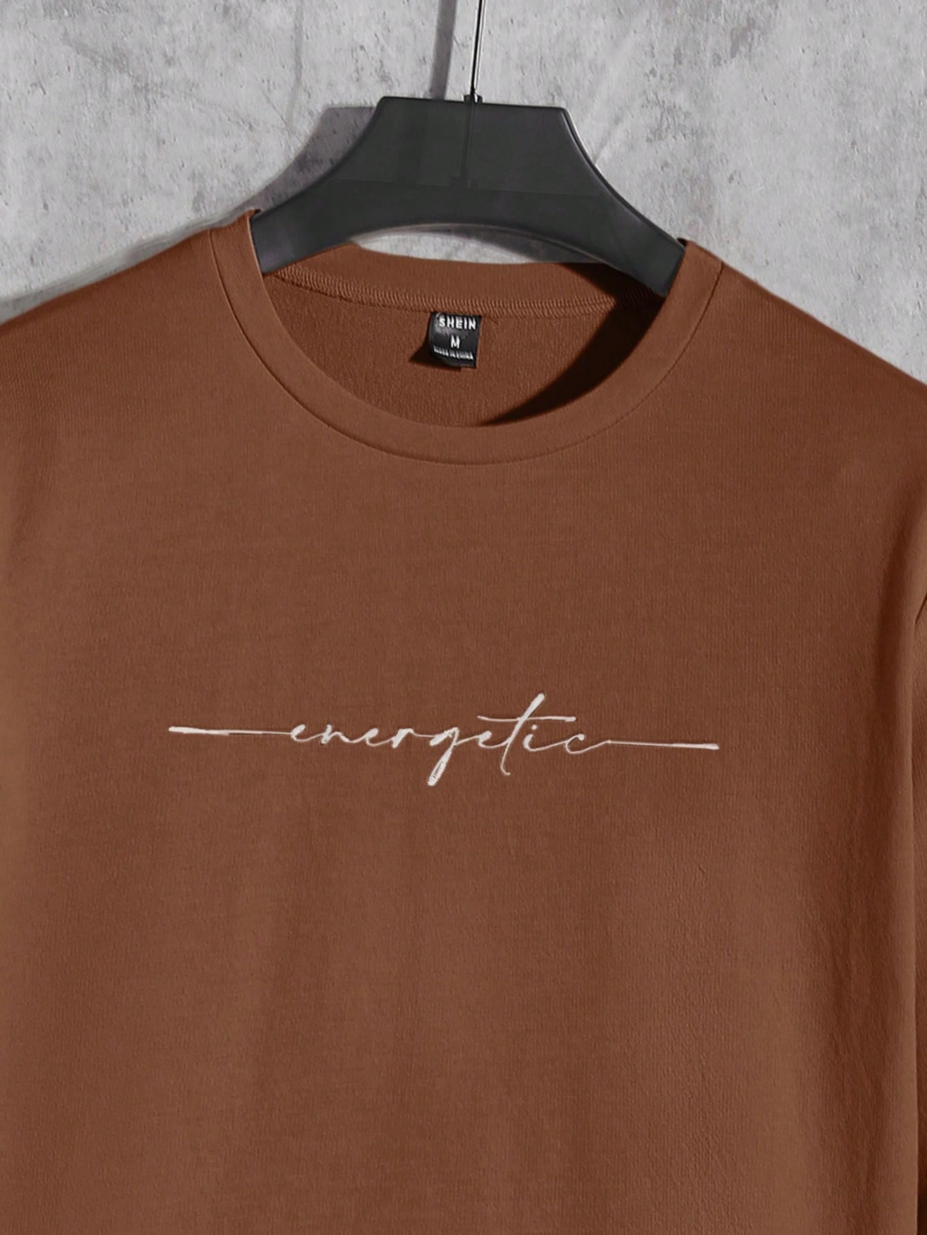 Manfinity Rebelgame Men T-Shirts Fit Crew Neck Drop Shoulder Long Sleeve Slogan Tee Casual Back to School Clothes Summer Polyester