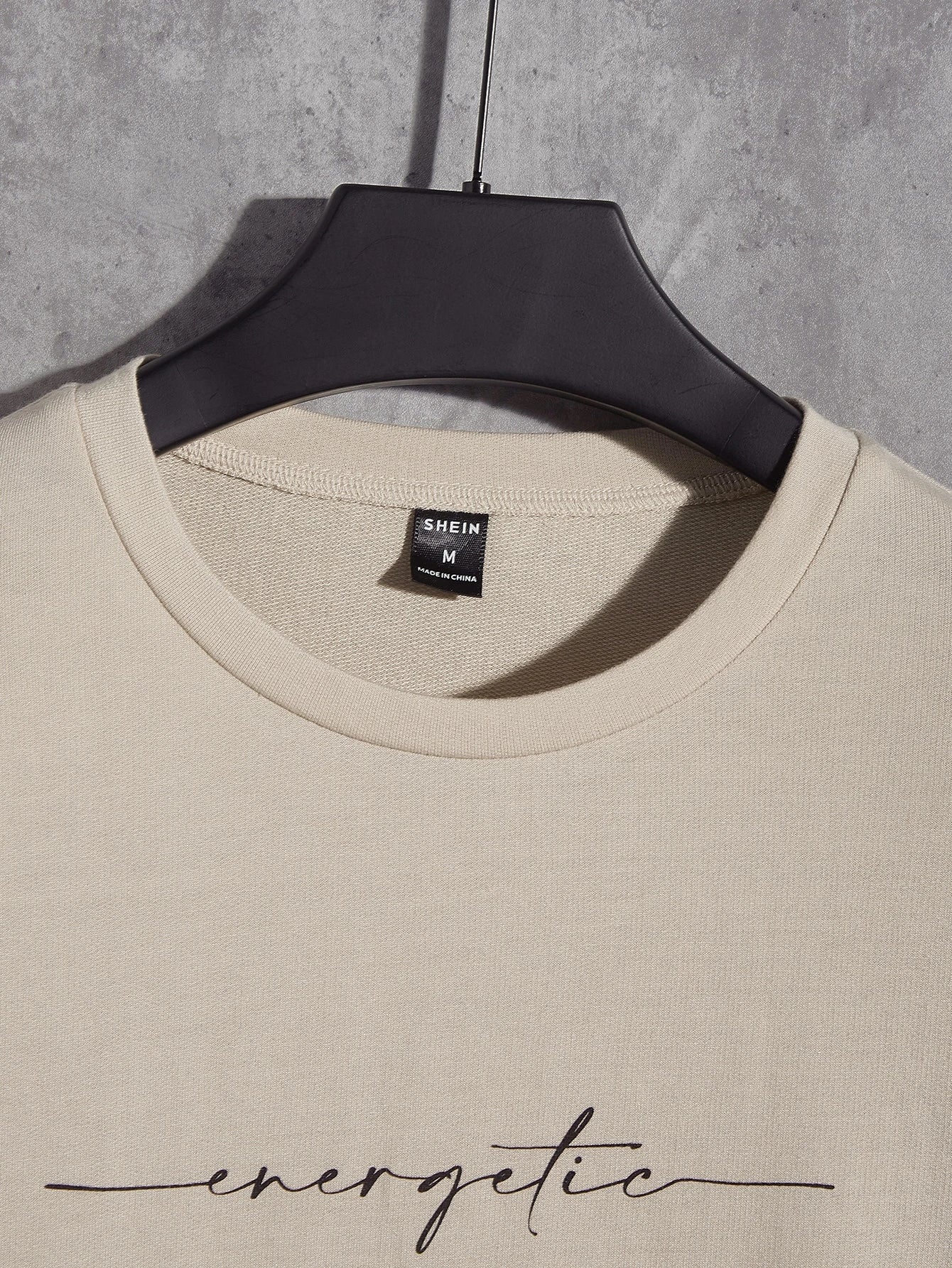 Manfinity Rebelgame Men T-Shirts Fit Crew Neck Drop Shoulder Long Sleeve Slogan Tee Casual Back to School Clothes Summer Polyester