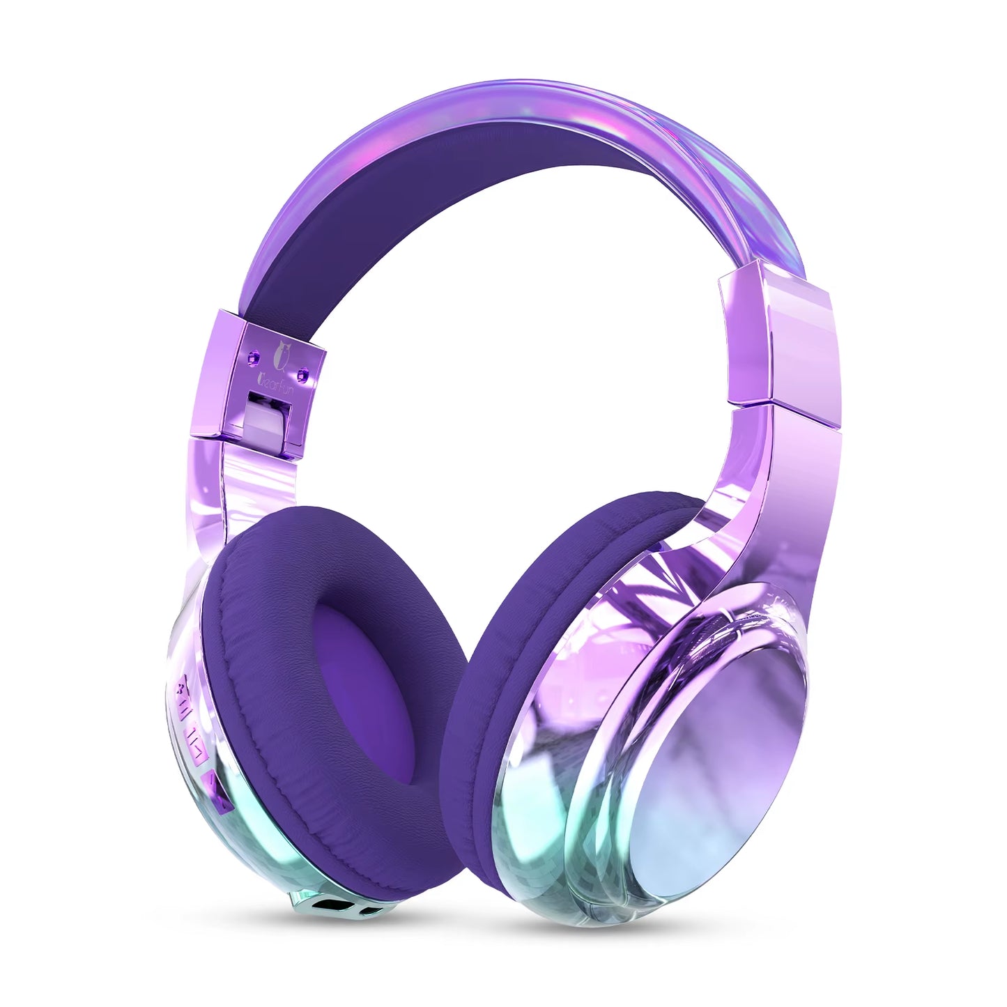 Glossy Bluetooth Headphones for Kids Girls Wireless Stereo Headset with Mic for Travel Children'S Music Helmet Christmas Gifts