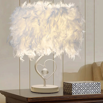Maldonado 37Cm Modern and Chic Feather Table Lamp