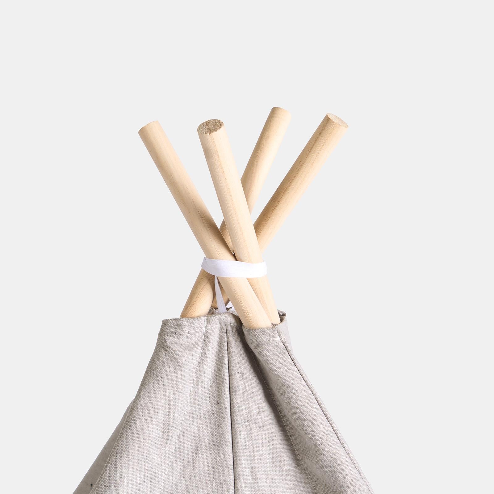 Teepee Play Tent Kids Foldable Sleepover Indoor Childrens Storage Wigwam House