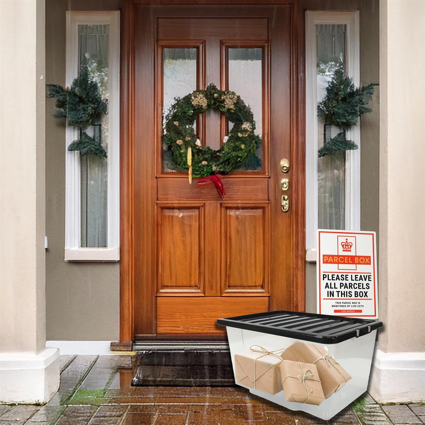 Clear Plastic Storage Boxes with Lids Stackable Box Home Office Kitchen UK Made