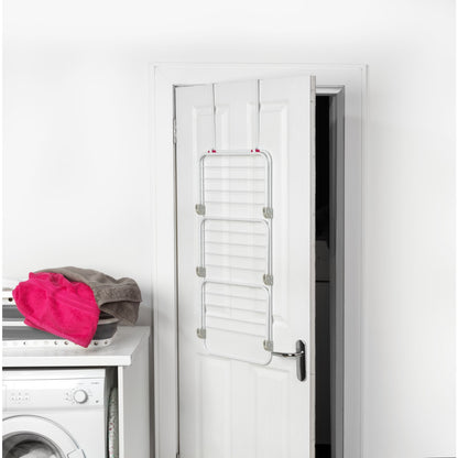 Kleeneze Overdoor Clothes Airer 3 Tier Hanging Laundry Drying Rack Space Saving