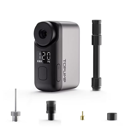 TB2 PRO Mini Cordless Electric Bike Pump - High-Pressure Tire Inflator with 120PSI, 450mAh Battery, Rapid Charging, and Integrated Display Screen