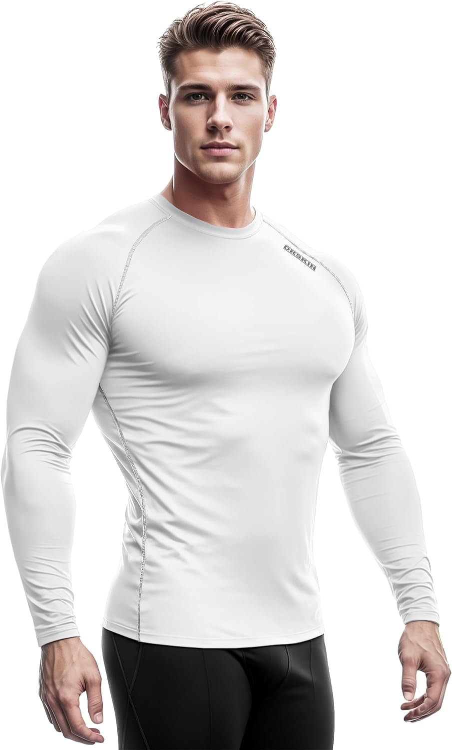 4, 3, 2 or 1 Pack Men'S Compression Shirts Top Long Sleeve Sports Baselayer Workout Running Athletic Active