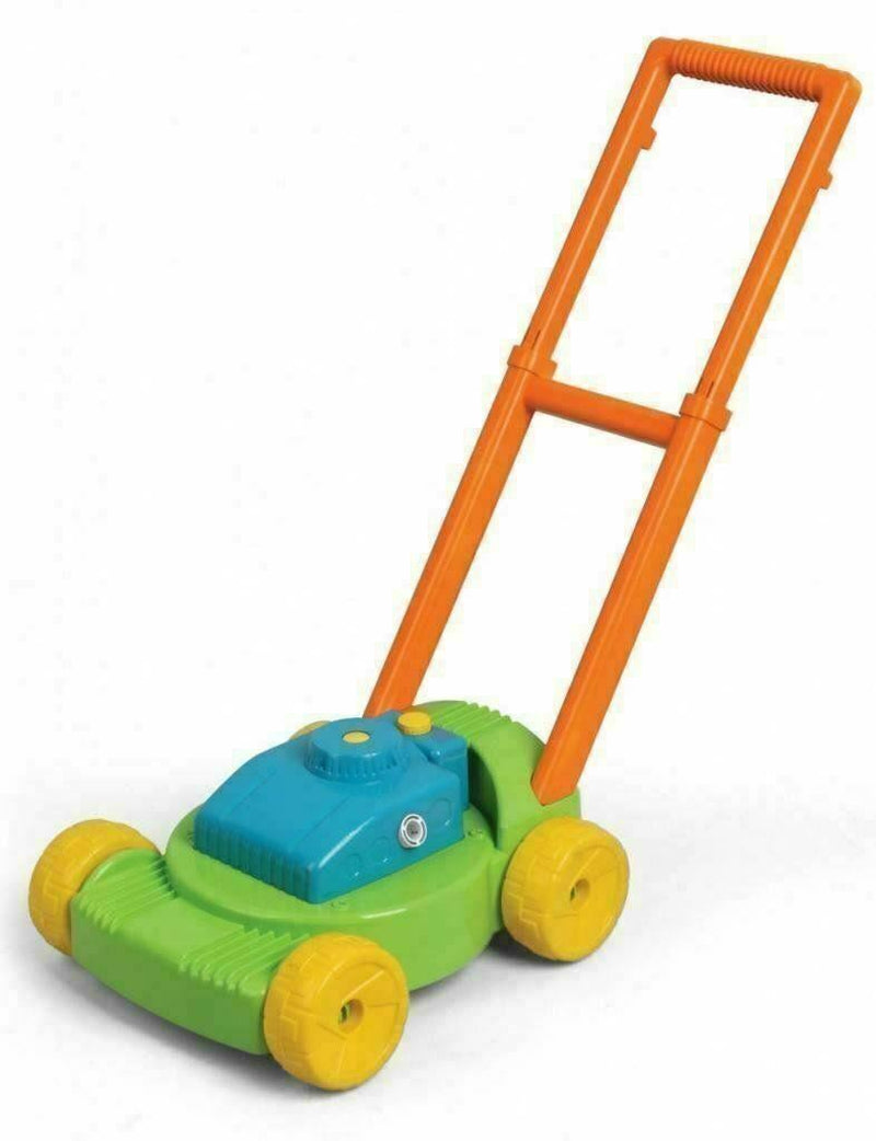 Kids Auto Bubble Lawn Mower Machine Blower Garden Party Toddler Toy Fun Gift