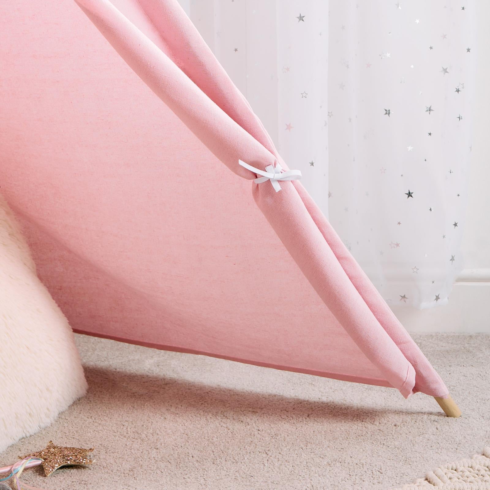 Teepee Play Tent Kids Foldable Sleepover Indoor Childrens Storage Wigwam House