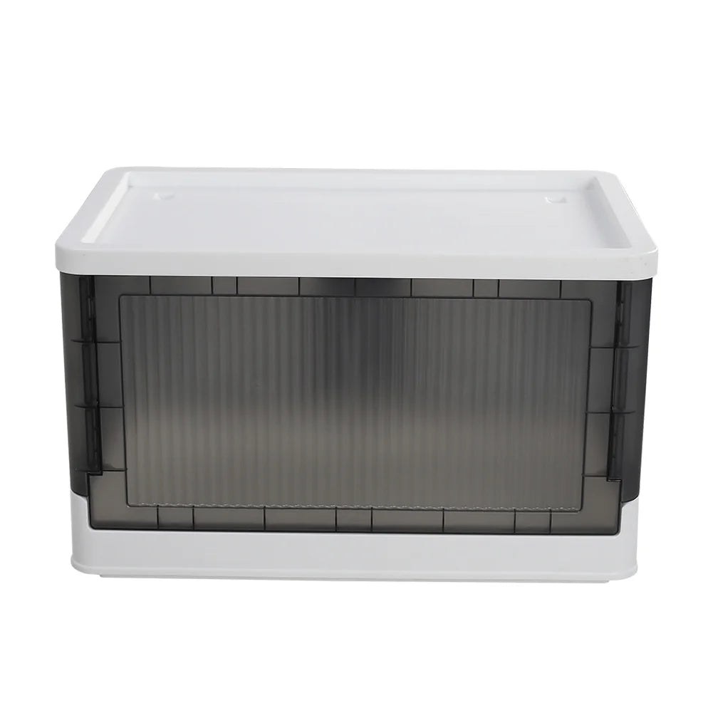 Grey White Double Door Collapsible Storage Organizer Box