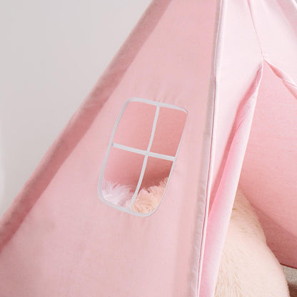 Teepee Play Tent Kids Foldable Sleepover Indoor Childrens Storage Wigwam House