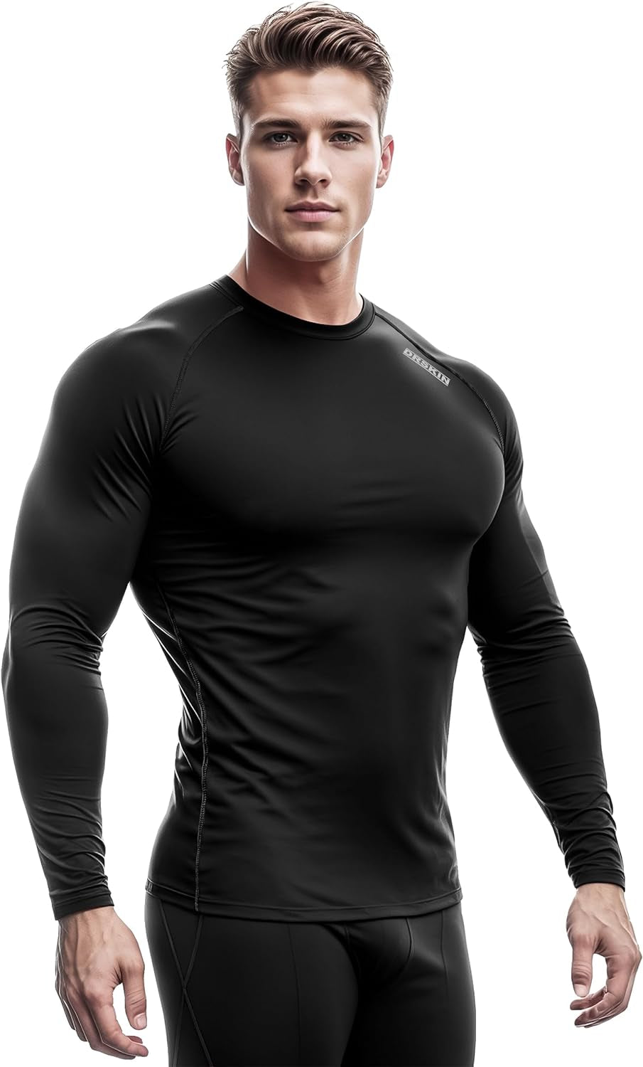 4, 3, 2 or 1 Pack Men'S Compression Shirts Top Long Sleeve Sports Baselayer Workout Running Athletic Active