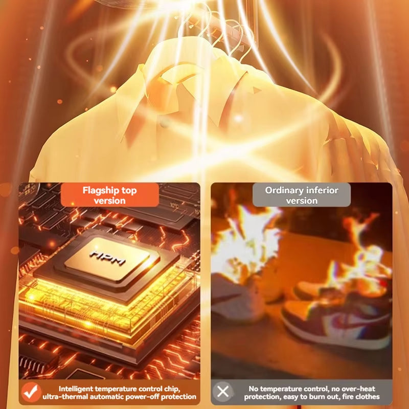 New Mini Portable Dryer Foldable Electric Dryer Intelligent Timed Fast Drying Household Cabinet with Drying Bag Compact Travel