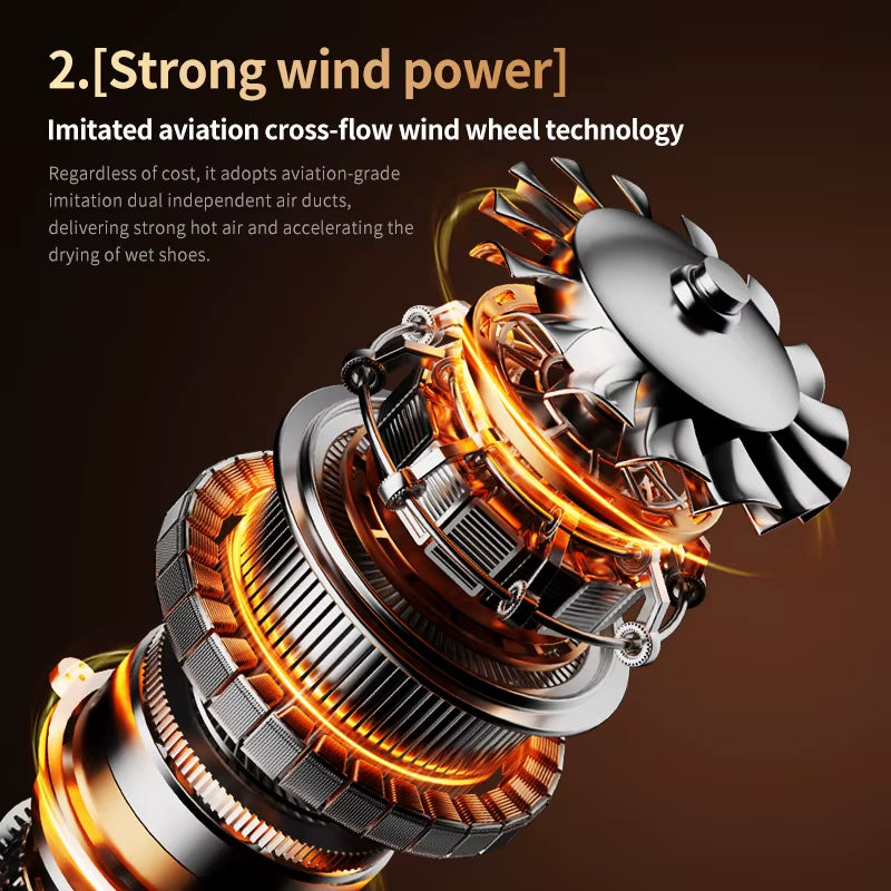 Foldable Shoe Dryer Electric Shoe and Boot Dryer Timing Control Household Shoe Warmer Portable Heater for Socks Boots