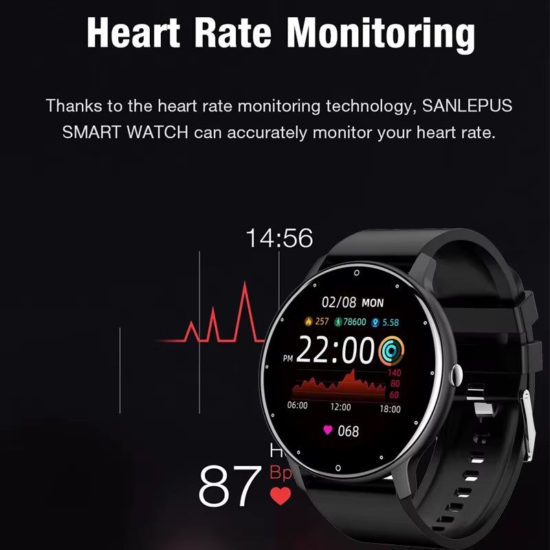 2025 Waterproof Smart Watch for Men and Women - Heart Rate Monitor, Fitness Tracker, and Stylish Gift for All Occasions
