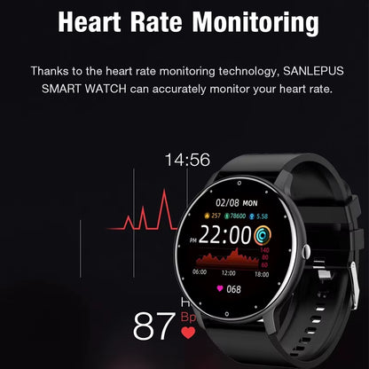 2025 Waterproof Smart Watch for Men and Women - Heart Rate Monitor, Fitness Tracker, and Stylish Gift for All Occasions