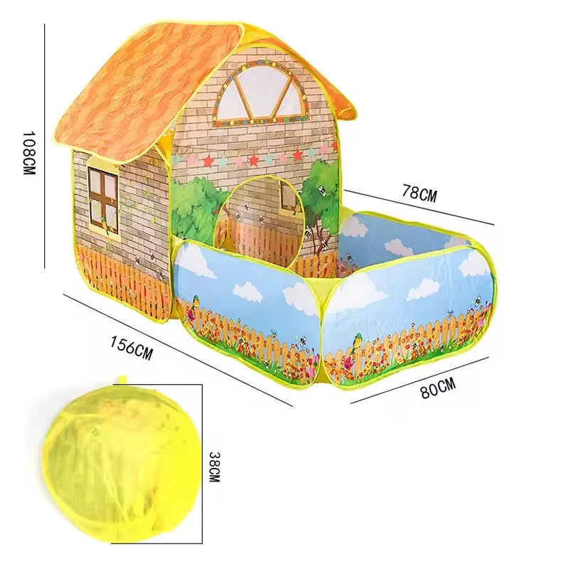 Outdoor Garden Toy Tent Baby Playpen Baby Ball Pool Children'S Play Tent Kid Playground Toy House