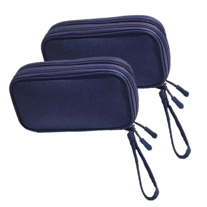 Portable Double Layer Travel Portable Digital Product Storage Bag USB Data Cable Manager Earphones Mobile Power Storage Bag 1Pcs