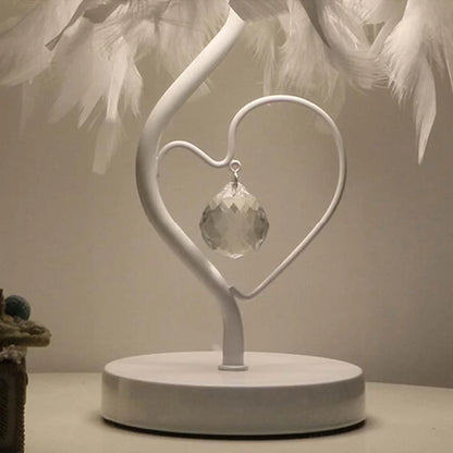 Maldonado 37Cm Modern and Chic Feather Table Lamp