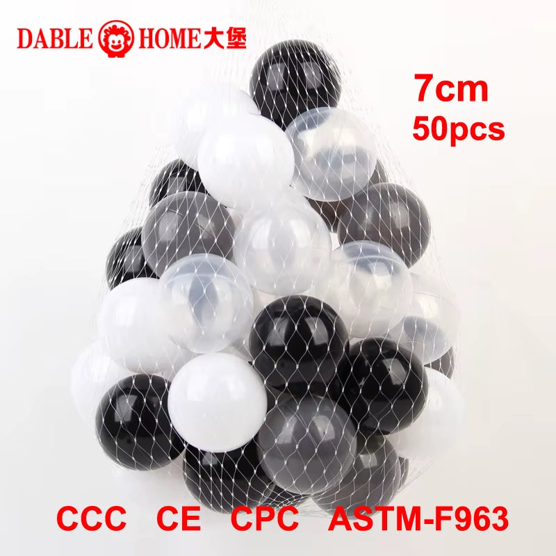 Ocean Ball Outdoor Sport Plastic with Playpen Eco-Friendly Water Pool Wave Pit 7Cm50Pcs Stress Air Funny Toys for Children