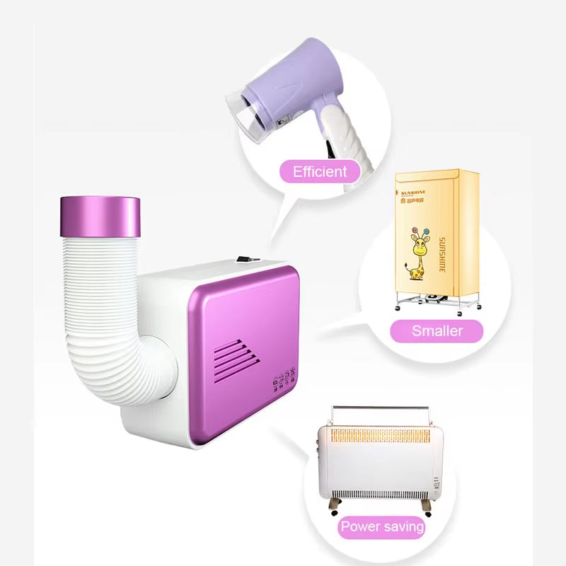 110V/220V Electric Clothes Dryer Laundry Multifunction Quickly Drying Clothes Shoes Warm Air Clothes Dryer Heater Drying Machine