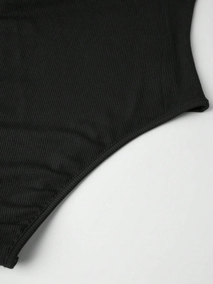 Franclia Plain Color Asymmetric Hem Top and Pants Two Piece Set