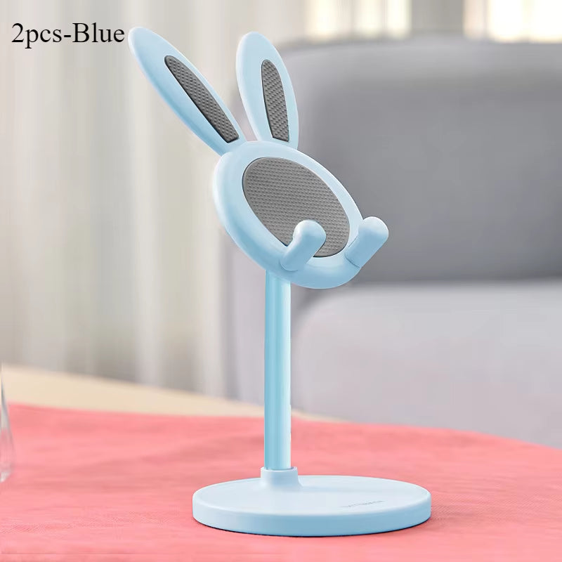 The Cute Rabbit Mobile Phone Stand Desktop Can Lift and Adjust the Desktop Phone Accessories Phone Stand Phone Grip
