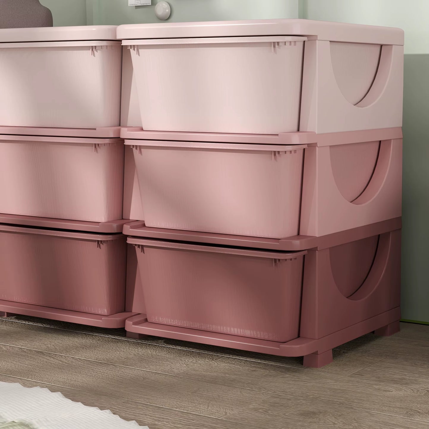 Kids Storage Units with Drawers 3 Tier Chest Dresser Tower