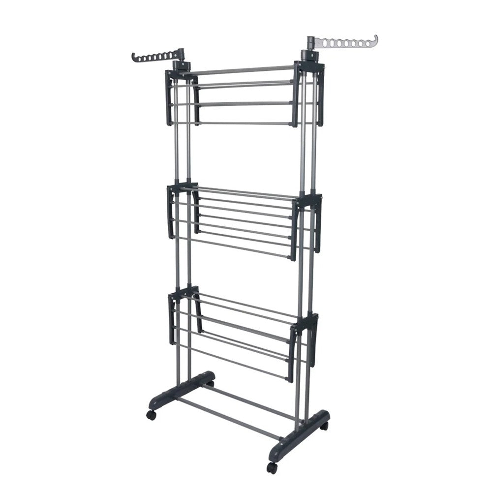 4 Tier Foldable Clothes Airer Rack Indoor Outdoor Dryer Laundry Dry Rail Hanger