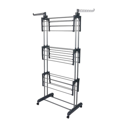 4 Tier Foldable Clothes Airer Rack Indoor Outdoor Dryer Laundry Dry Rail Hanger