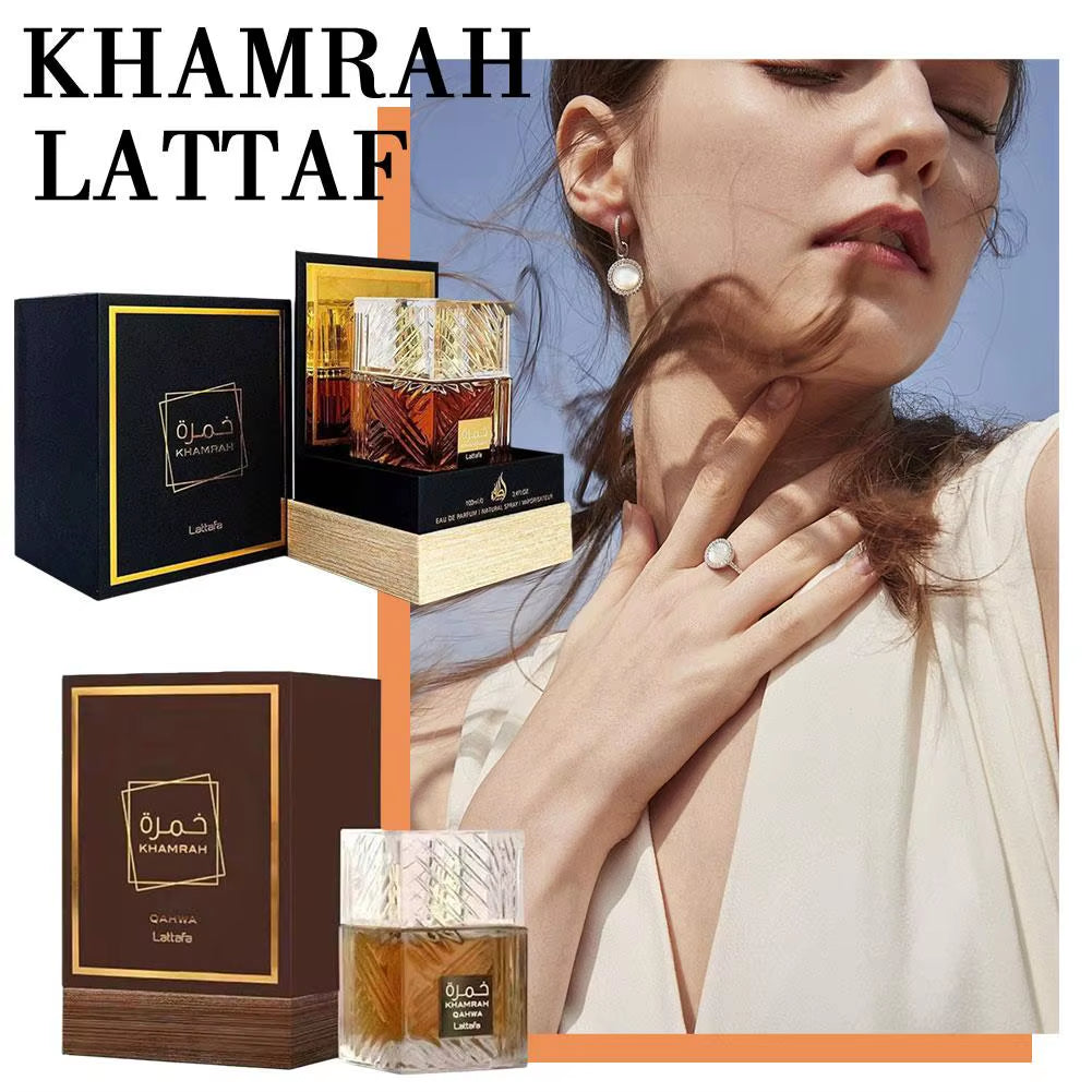 100Ml Lattafa Khamrah Qahwa 3.4 Oz Eau De Toilette for Men and Women Perfume Middle East Arab Dubai Perfume