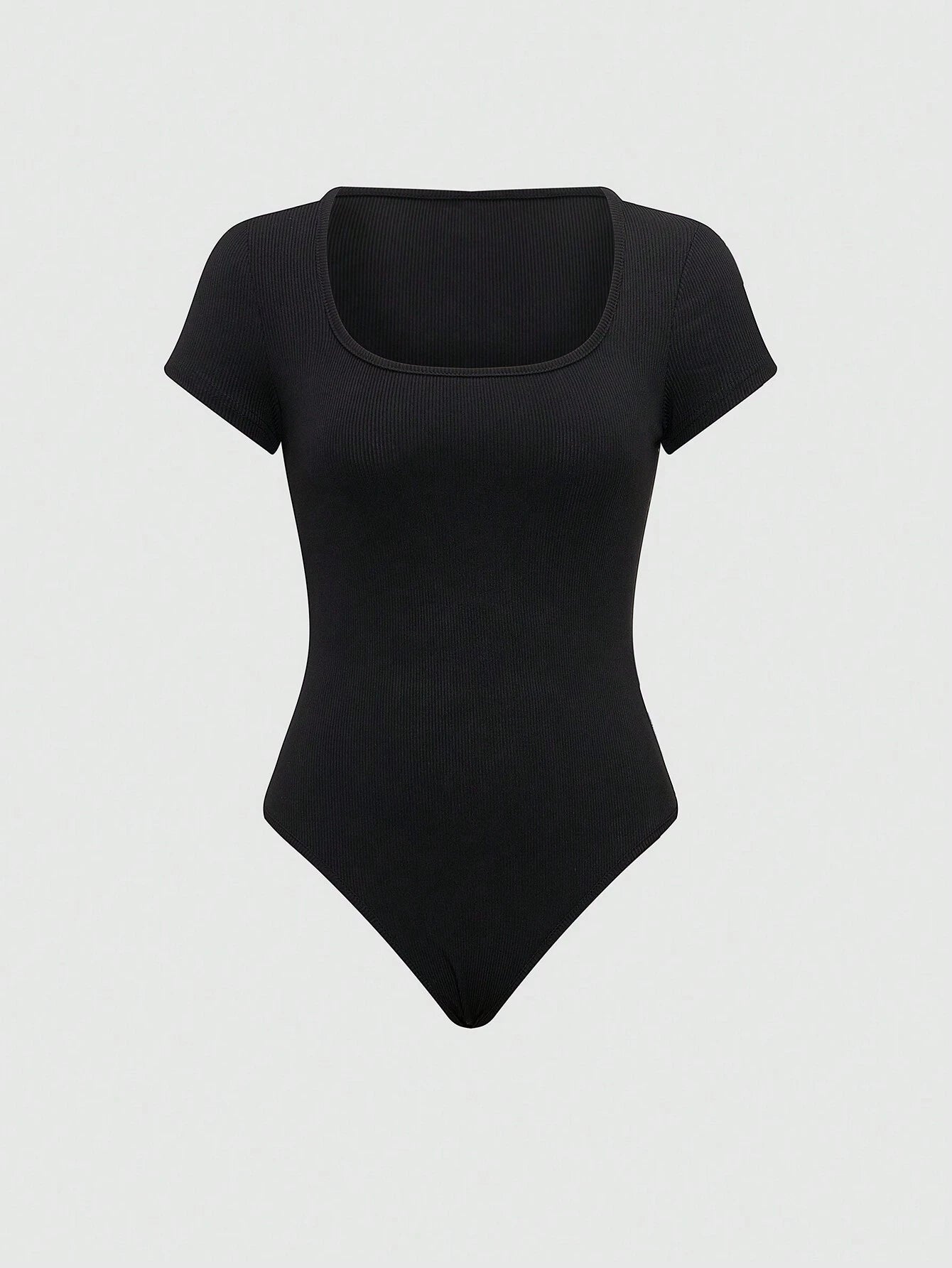 Franclia Plain Color Asymmetric Hem Top and Pants Two Piece Set