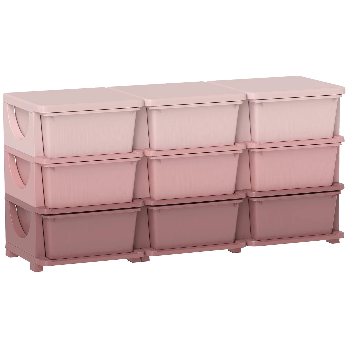 Kids Storage Units with Drawers 3 Tier Chest Dresser Tower