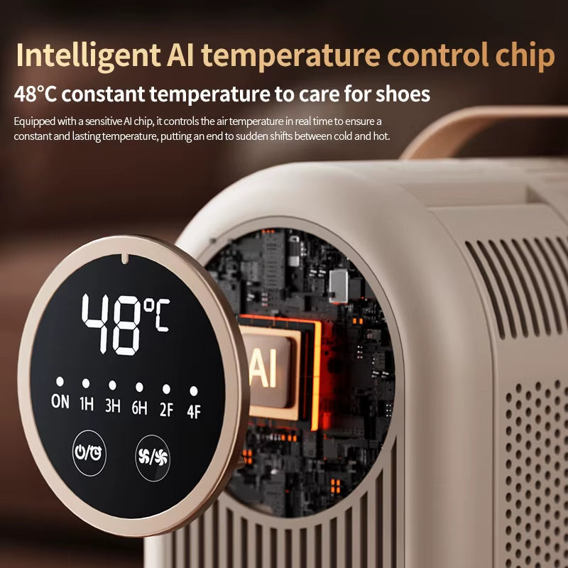 Foldable Shoe Dryer Electric Shoe and Boot Dryer Timing Control Household Shoe Warmer Portable Heater for Socks Boots