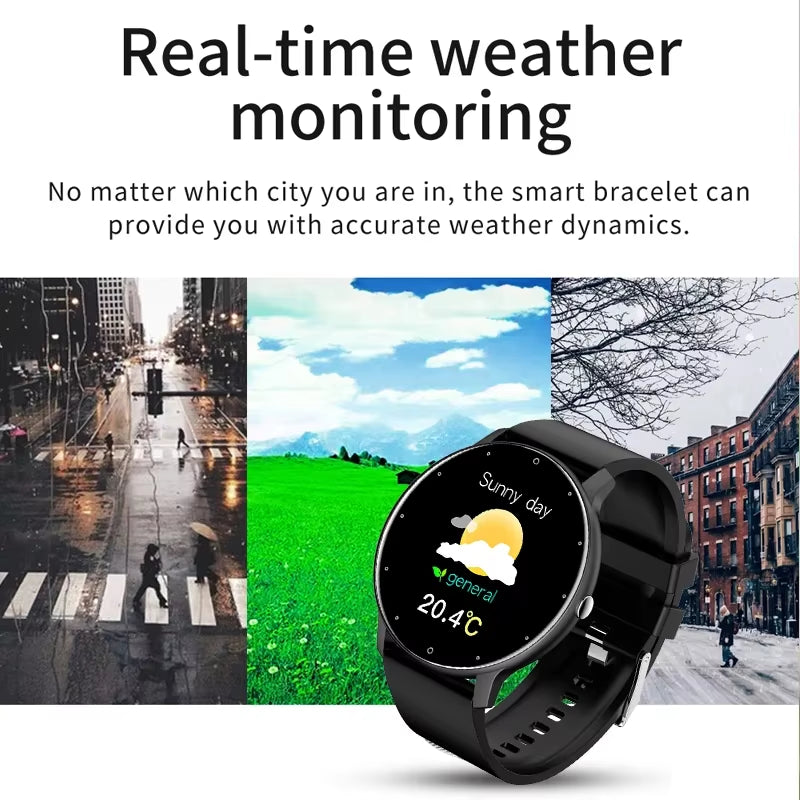 2025 Waterproof Smart Watch for Men and Women - Heart Rate Monitor, Fitness Tracker, and Stylish Gift for All Occasions