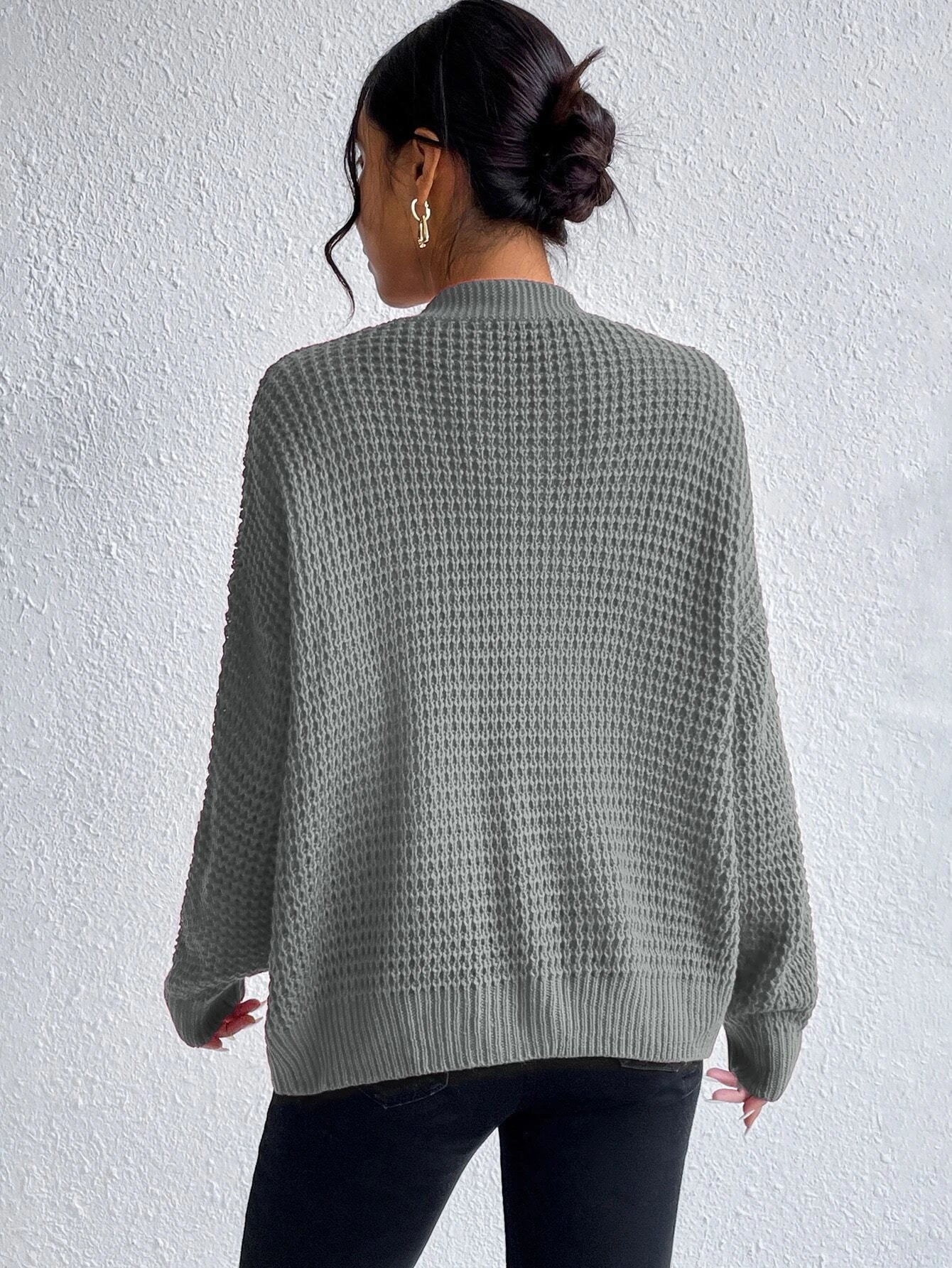 Chiquease Double Pocket Drop Shoulder Cardigan