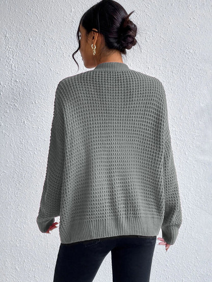 Chiquease Double Pocket Drop Shoulder Cardigan