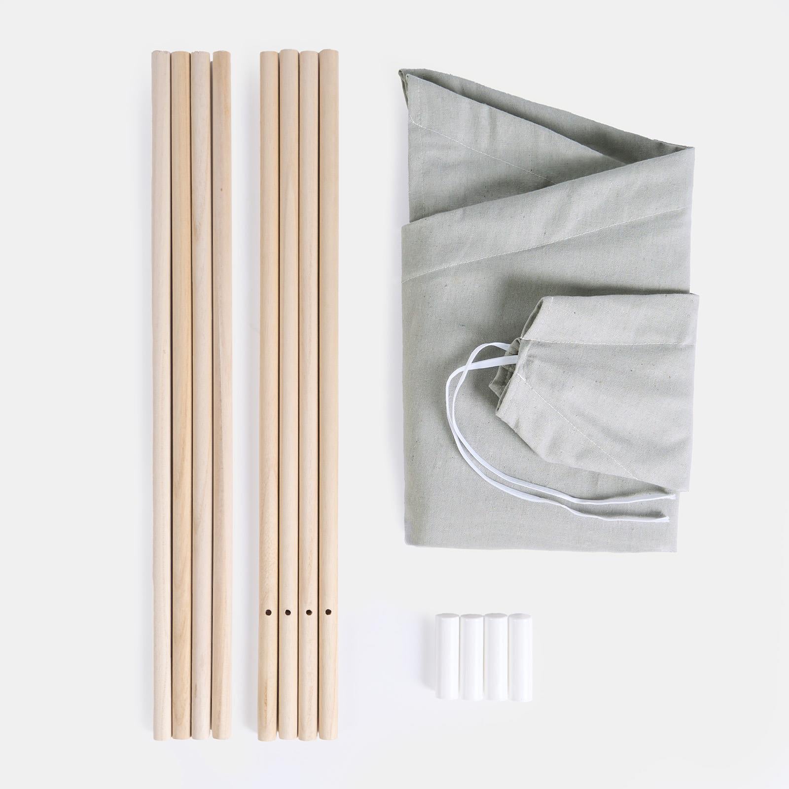 Teepee Play Tent Kids Foldable Sleepover Indoor Childrens Storage Wigwam House